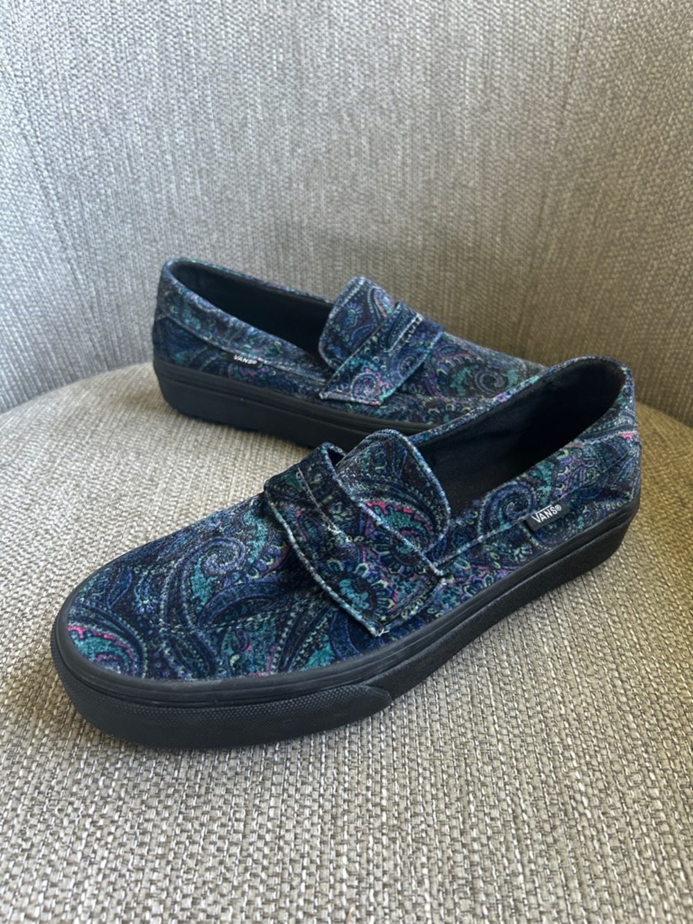 Vans Style 53 Velvet Paisley Slip-Ons